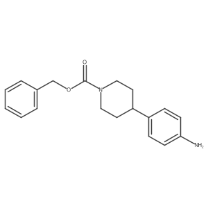 Benzyl 4-(4-aminophenyl)piperidine-1-carboxylate结构式