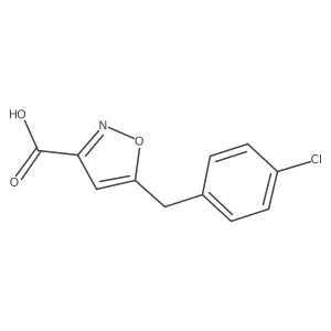 5-(4-Chlorobenzyl)isoxazole-3-carboxylic acid Structure
