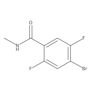 4-bromo-2,5-difluoro-N-methylbenzamide结构式