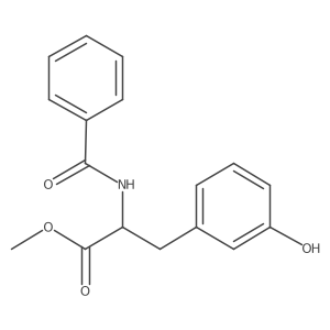 Methyl 2-benzamido-3-(3-hydroxyphenyl)propanoate结构式