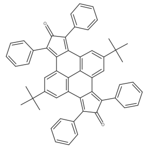 2,8-Di-tert-butyl-4,6,10,12-tetraphenyldicyclopenta[e,l]pyrene-5,11-dione结构式