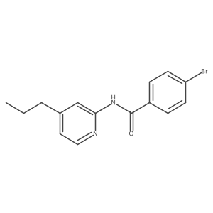 4-bromo-N-(4-propylpyridin-2-yl)benzamide Structure