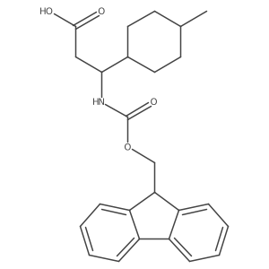 3-({[(9H-fluoren-9-yl)methoxy]carbonyl}amino)-3-(4-methylcyclohexyl)propanoic acid Structure