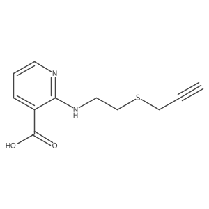 2-{[2-(Prop-2-yn-1-ylsulfanyl)ethyl]amino}pyridine-3-carboxylic acid结构式