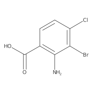2-Amino-3-bromo-4-chlorobenzoic acid结构式
