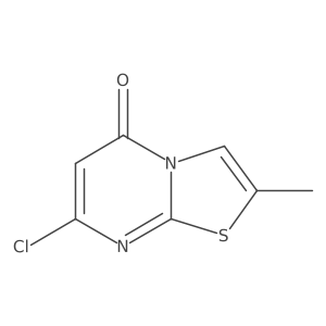 7-chloro-2-methyl-5H-thiazolo[3,2-a]pyrimidin-5-one结构式