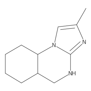 2-methyl-4H,5H,5aH,6H,7H,8H,9H,9aH-imidazo[1,2-a]quinazoline结构式