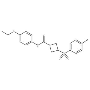 N-(4-ethoxyphenyl)-3-((4-fluorophenyl)sulfonyl)azetidine-1-carboxamide Structure