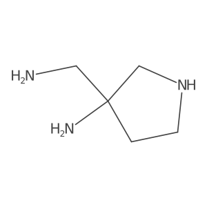 3-amino-3-Pyrrolidinemethanamine Structure