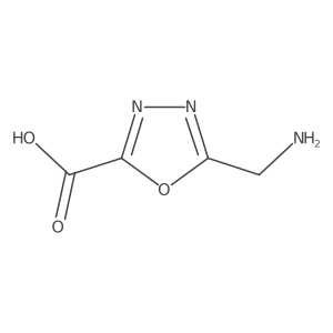 5-(aminomethyl)-1,3,4-oxadiazole-2-carboxylic Acid Structure