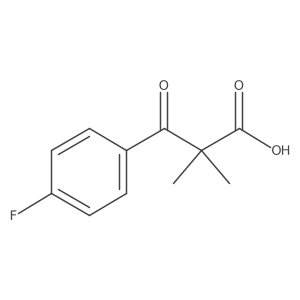 3-(4-Fluorophenyl)-2,2-dimethyl-3-oxopropanoic acid结构式
