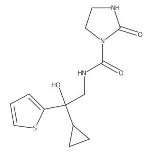 N-(2-cyclopropyl-2-hydroxy-2-(thiophen-2-yl)ethyl)-2-oxoimidazolidine-1-carboxamide Structure