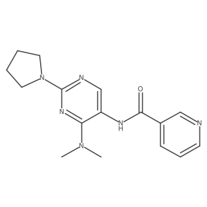 N-(4-(dimethylamino)-2-(pyrrolidin-1-yl)pyrimidin-5-yl)nicotinamide结构式