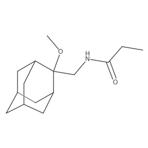 N-[(2-methoxyadamantan-2-yl)methyl]propanamide结构式