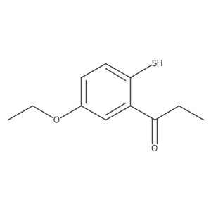1-(5-Ethoxy-2-mercaptophenyl)propan-1-one Structure