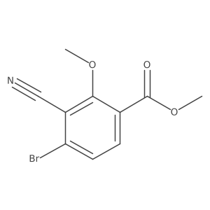 Methyl 4-bromo-3-cyano-2-methoxybenzoate Structure