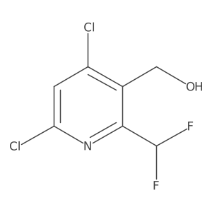 [4,6-Dichloro-2-(difluoromethyl)pyridin-3-yl]methanol Structure