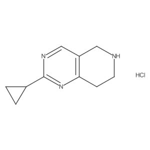 2-Cyclopropyl-5,6,7,8-tetrahydropyrido[4,3-d]pyrimidine hydrochloride Structure