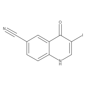 4-Hydroxy-3-iodo-quinoline-6-carbonitrile Structure