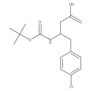 3-(Boc-amino)-4-(4-chlorophenyl)butyric Acid Structure