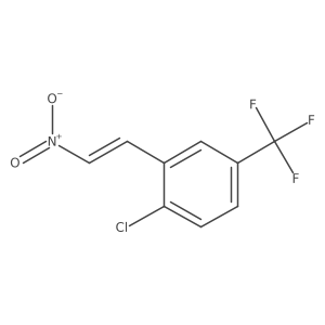 1-Chloro-2-(2-nitroethenyl)-4-(trifluoromethyl)benzene结构式