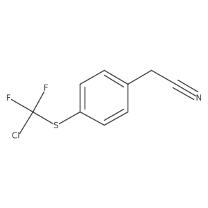 4-(Chlorodifluorothiomethyl)benzyl cyanide Structure