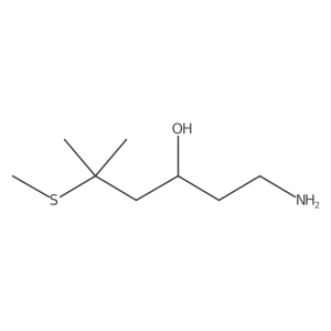 1-Amino-5-methyl-5-(methylsulfanyl)hexan-3-ol Structure