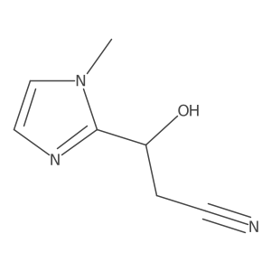 3-Hydroxy-3-(1-methyl-1h-imidazol-2-yl)propanenitrile Structure