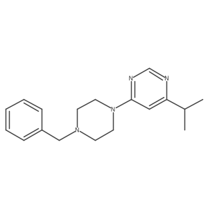 4-(4-Benzylpiperazin-1-yl)-6-(propan-2-yl)pyrimidine结构式