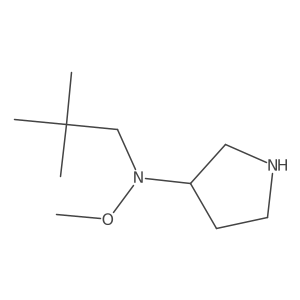 N-(2,2-dimethylpropyl)-N-methoxypyrrolidin-3-amine Structure