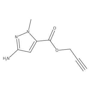 prop-2-yn-1-yl 3-amino-1-methyl-1H-pyrazole-5-carboxylate Structure