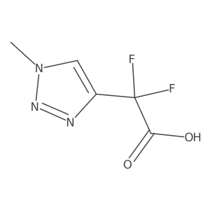 2,2-Difluoro-2-(1-methyl-1H-1,2,3-triazol-4-yl)acetic acid结构式