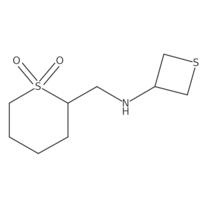 2-((Thietan-3-ylamino)methyl)tetrahydro-2H-thiopyran 1,1-dioxide结构式