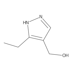 (5-ethyl-1H-pyrazol-4-yl)methanol结构式