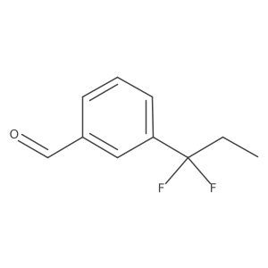 3-(1,1-Difluoropropyl)benzaldehyde Structure