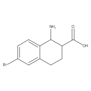 1-Amino-6-bromo-1,2,3,4-tetrahydronaphthalene-2-carboxylic acid结构式