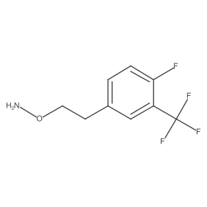 O-{2-[4-Fluoro-3-(trifluoromethyl)phenyl]ethyl}hydroxylamine结构式
