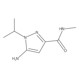 5-Amino-1-isopropyl-N-methyl-1H-pyrazole-3-carboxamide Structure