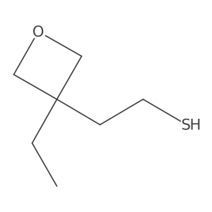 2-(3-Ethyloxetan-3-yl)ethane-1-thiol结构式
