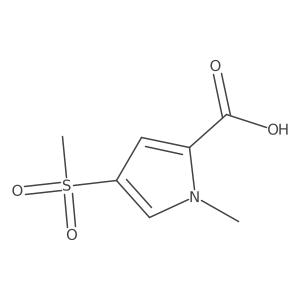 4-methanesulfonyl-1-methyl-1H-pyrrole-2-carboxylicacid Structure