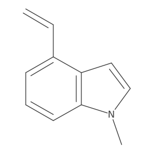 4-ethenyl-1-methyl-1H-indole结构式