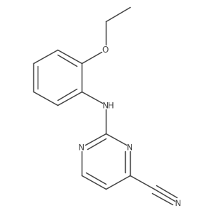 2-[(2-Ethoxyphenyl)amino]pyrimidine-4-carbonitrile Structure