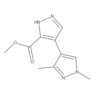 Methyl 4-(1,3-dimethyl-1h-pyrazol-4-yl)-1h-pyrazole-3-carboxylate Structure