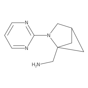 [2-(Pyrimidin-2-yl)-2-azabicyclo[2.1.1]hexan-1-yl]methanamine Structure