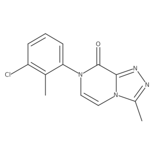 7-(3-chloro-2-methylphenyl)-3-methyl-[1,2,4]triazolo[4,3-a]pyrazin-8(7H)-one结构式