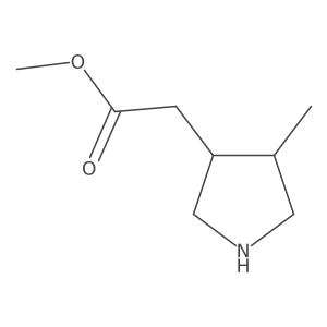 Methyl 2-(4-methylpyrrolidin-3-yl)acetate Structure