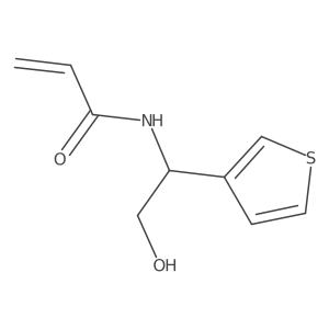 N-[2-hydroxy-1-(thiophen-3-yl)ethyl]prop-2-enamide Structure