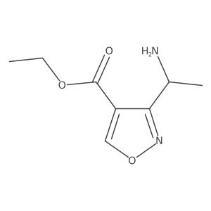Ethyl 3-(1-aminoethyl)-1,2-oxazole-4-carboxylate Structure