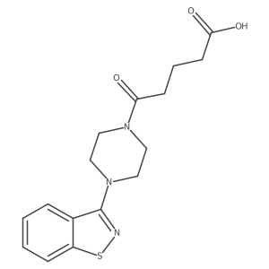 5-[4-(1,2-Benzisothiazol-3-yl)piperazin-1-yl]-5-oxopentanoic acid Structure