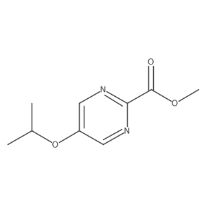 Methyl 5-isopropoxypyrimidine-2-carboxylate结构式